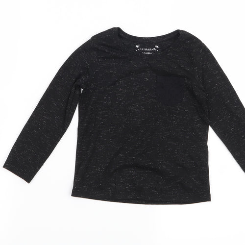 Primark Girls Black   Basic T-Shirt Size 2-3 Years