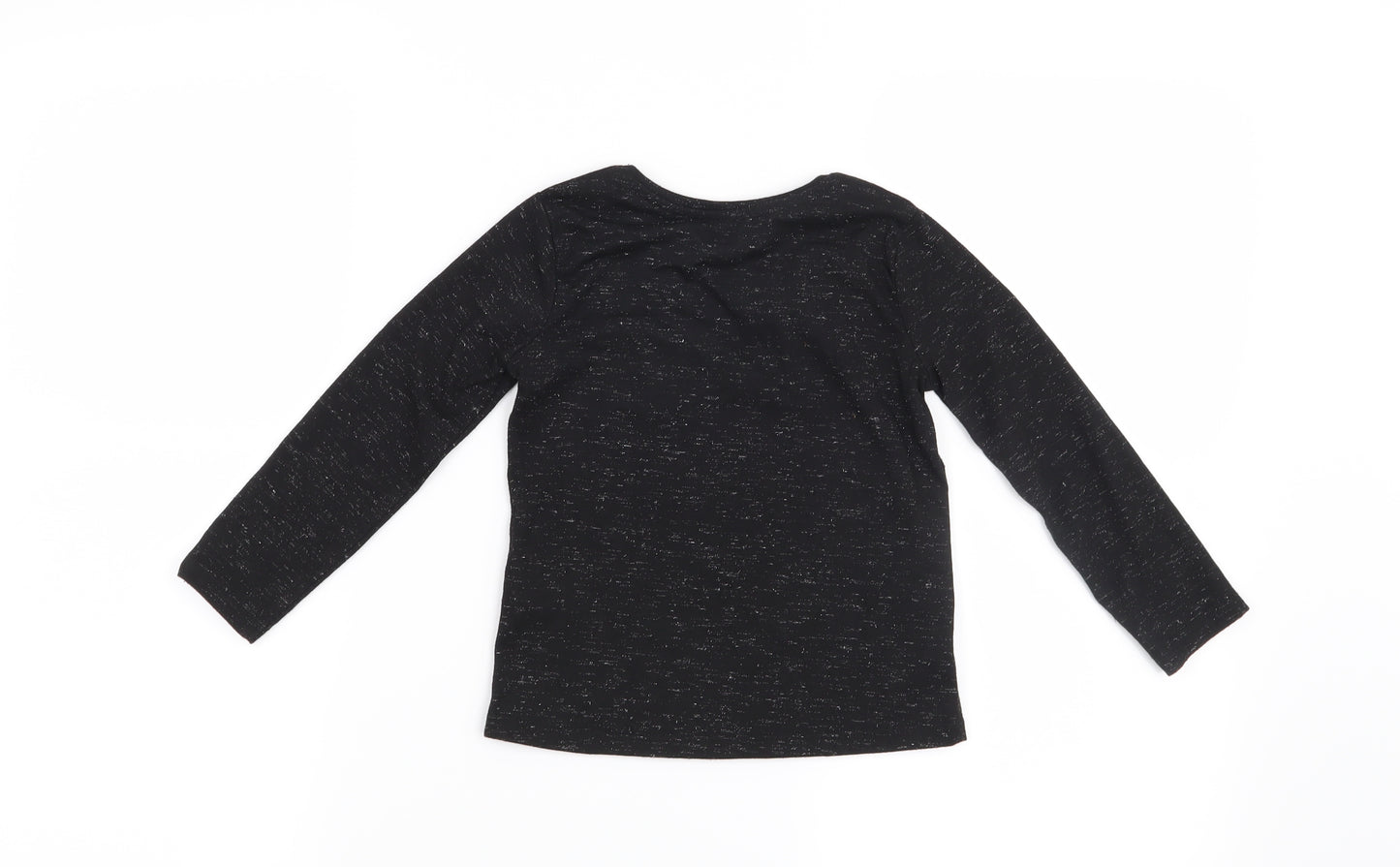 Primark Girls Black   Basic T-Shirt Size 2-3 Years