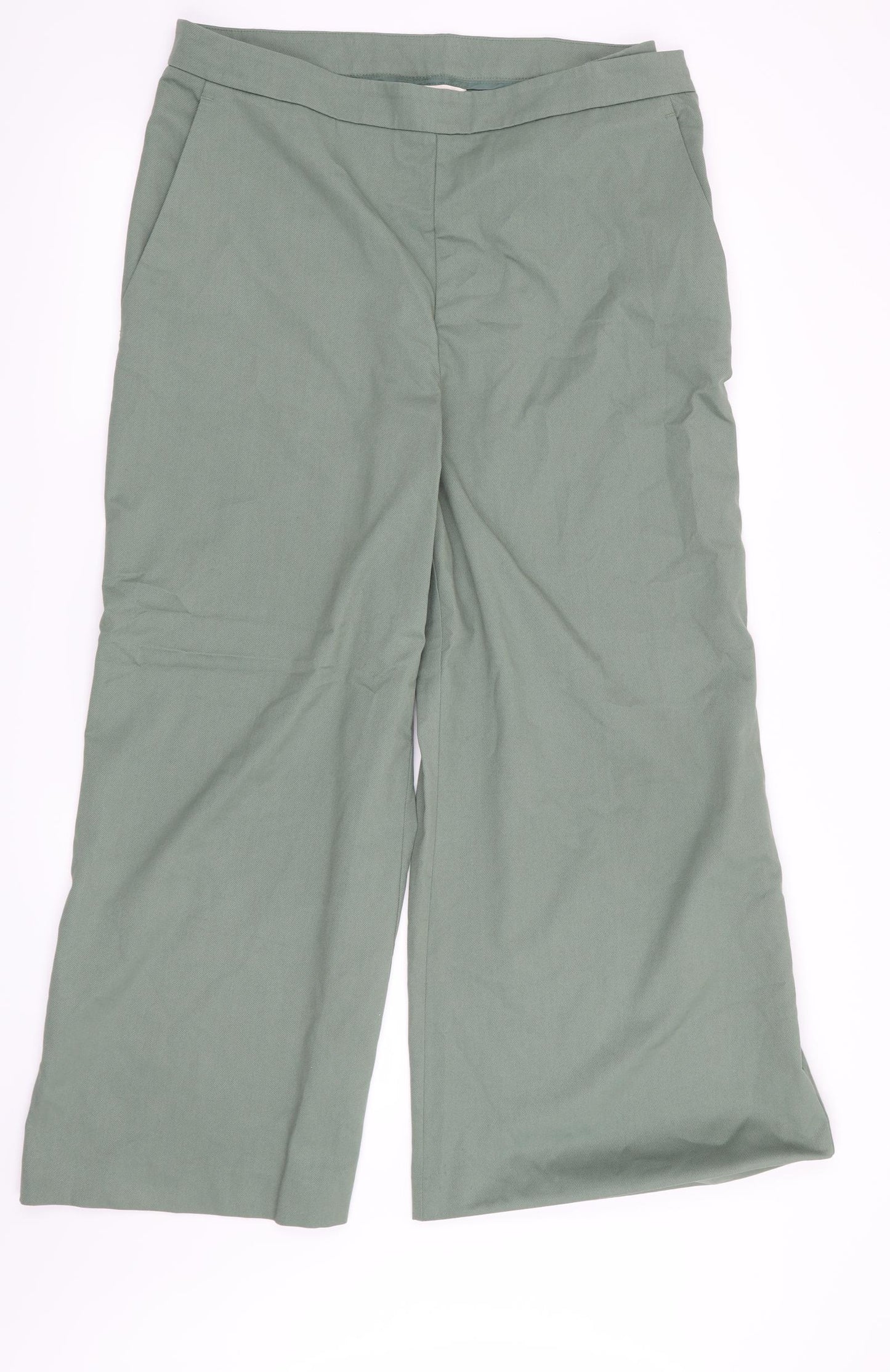 H&M Womens Green   Trousers  Size 18 L27 in
