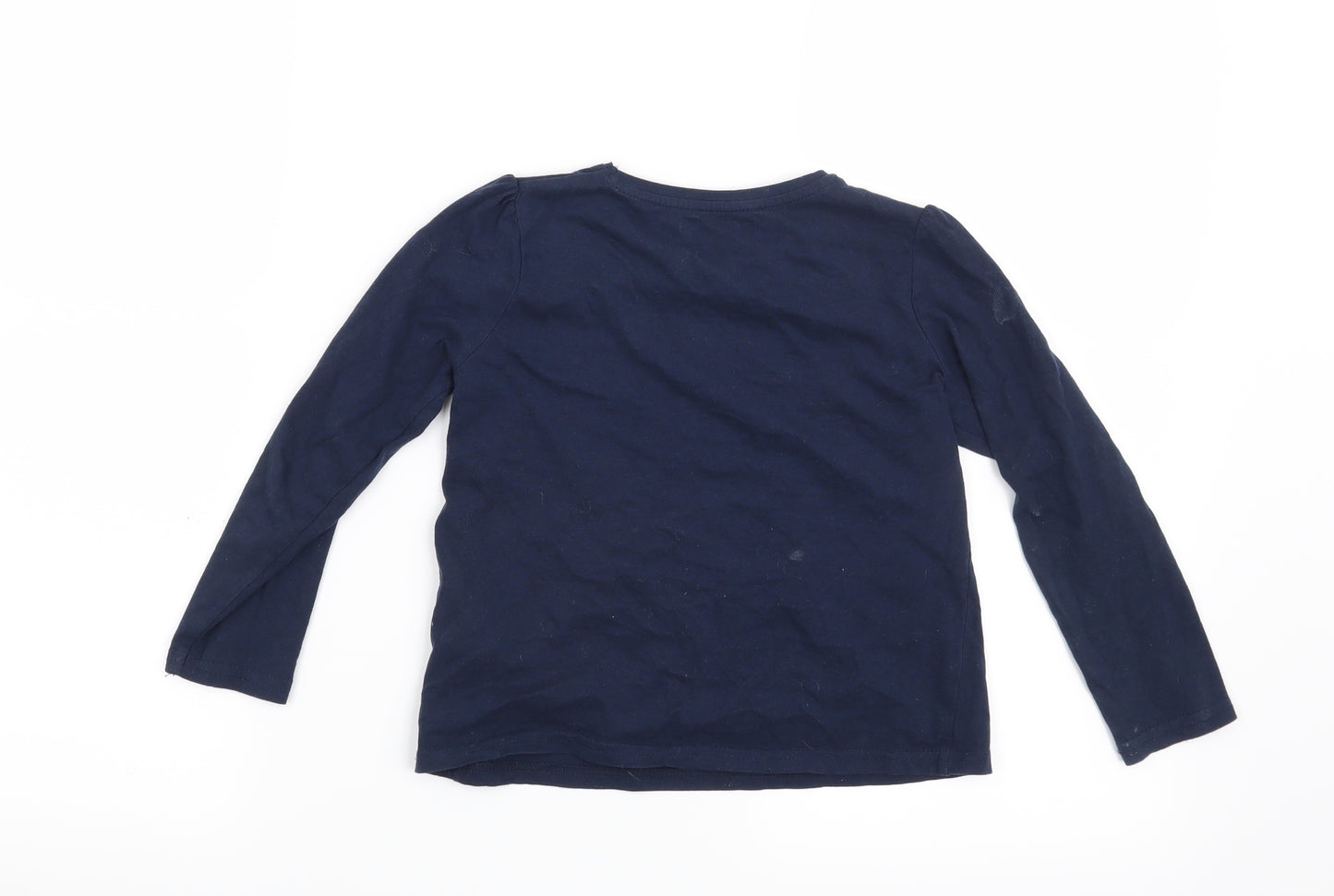 Pep & Co Girls Beige   Basic T-Shirt Size 5-6 Years  - Unicorn Wild and free