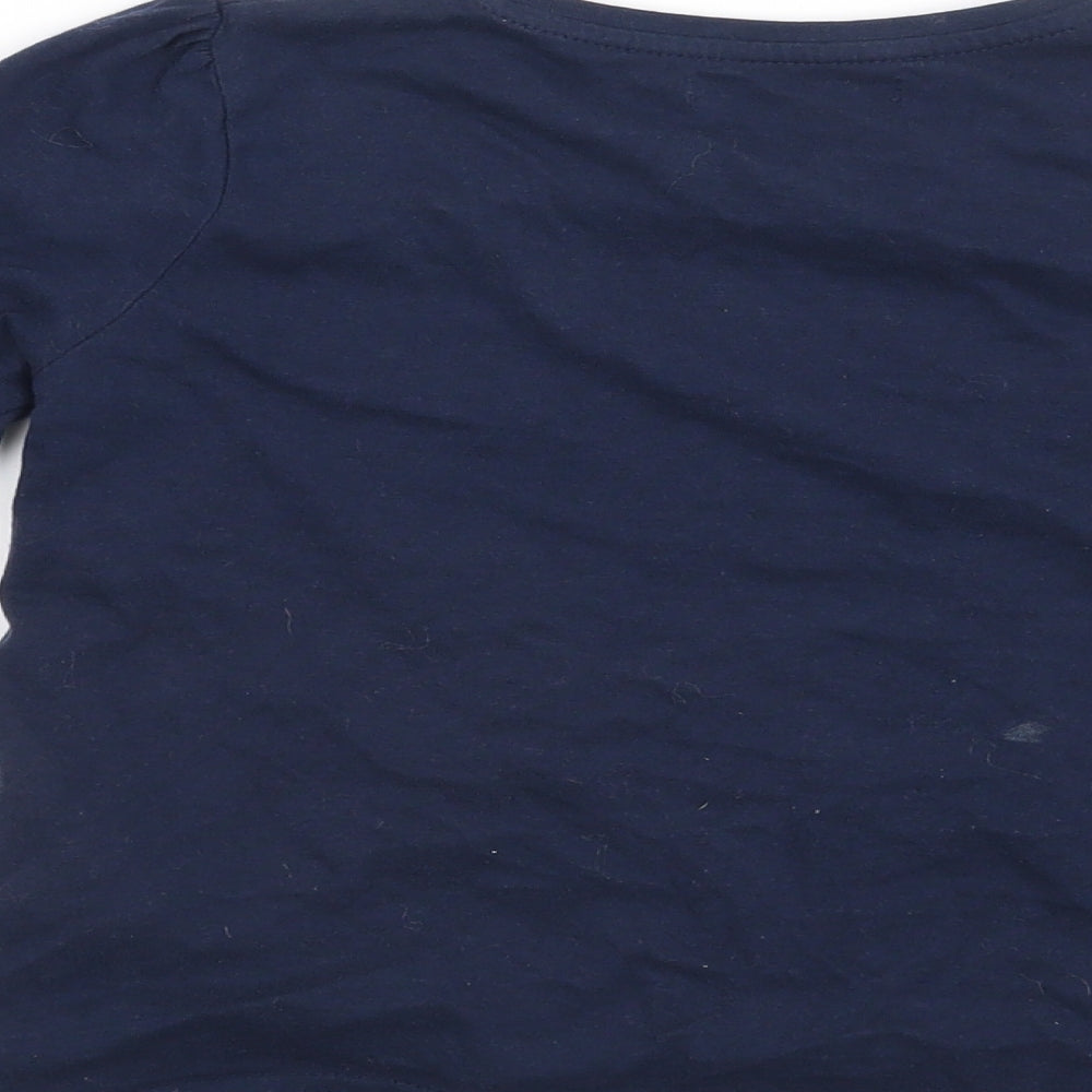 Pep & Co Girls Beige   Basic T-Shirt Size 5-6 Years  - Unicorn Wild and free