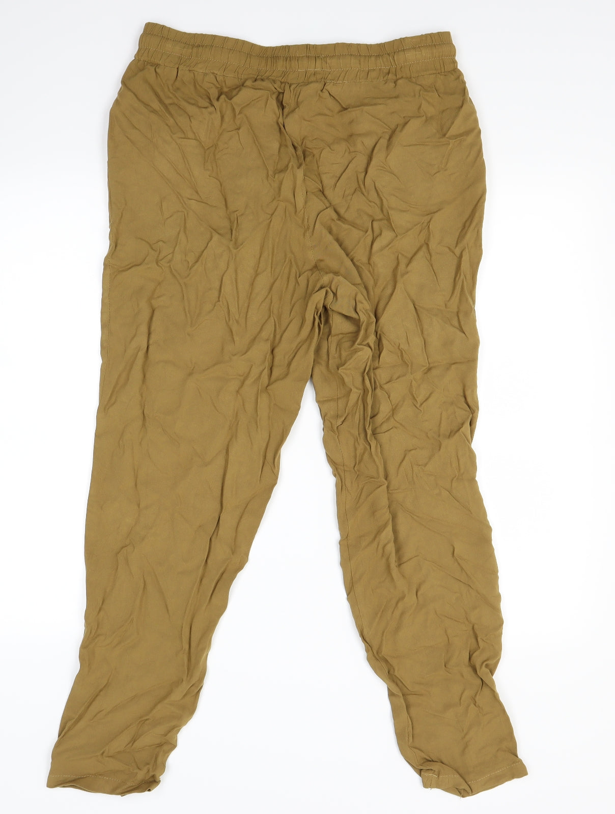 Primark Womens Gold   Sweatpants Trousers Size 14 L26 in