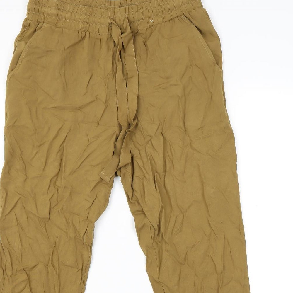 Primark Womens Gold   Sweatpants Trousers Size 14 L26 in