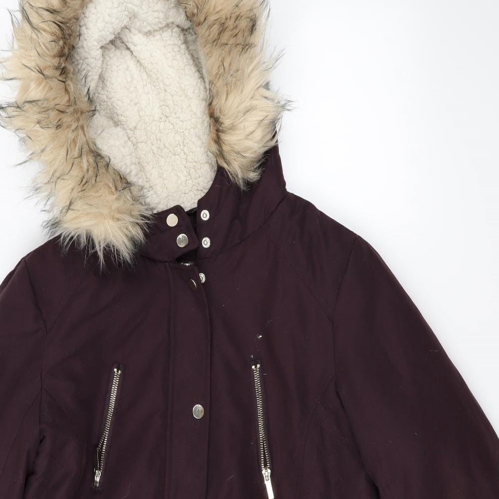 Classic Womens Red   Parka Coat Size 18