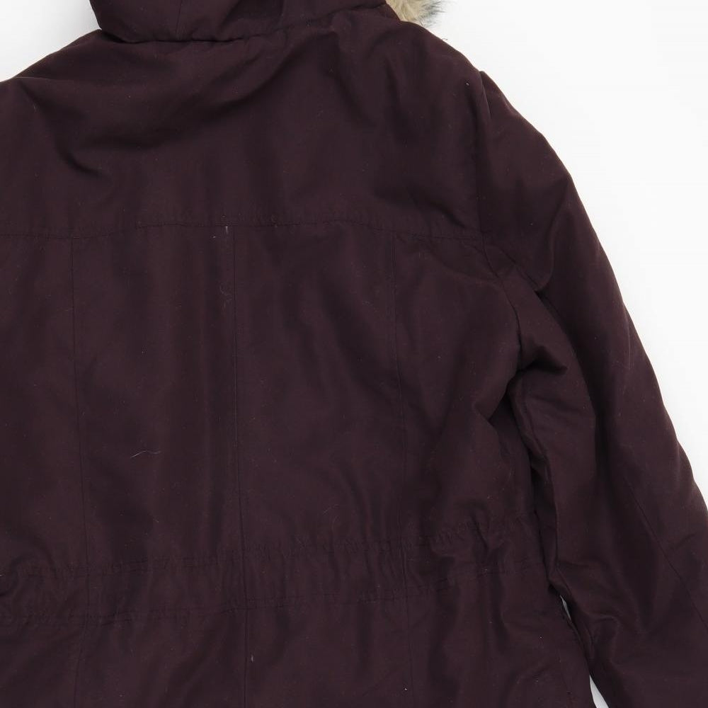 Classic Womens Red   Parka Coat Size 18