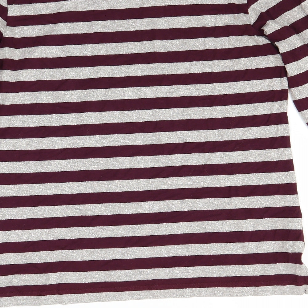Gerry Weber Womens Red Striped  Pullover Sweatshirt Size M