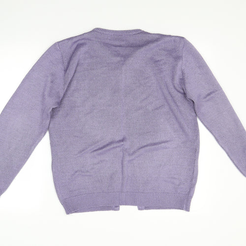 Bon Marche Womens Purple   Cardigan Jumper Size M