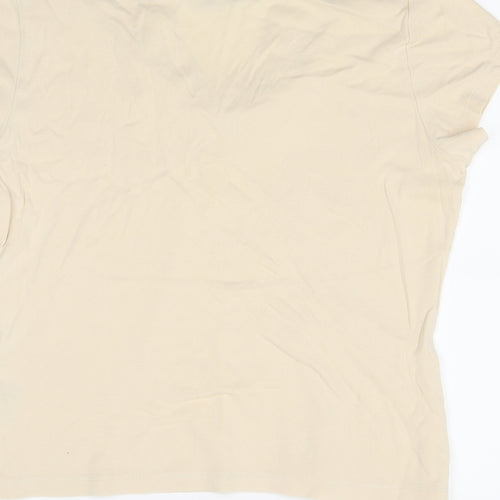 Per Una Womens Beige   Basic Polo Size 14
