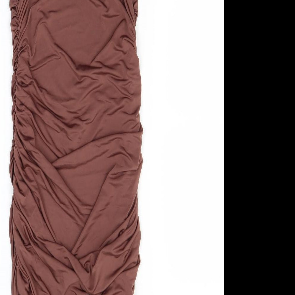Boohoo Womens Brown   Slip Dress  Size 6