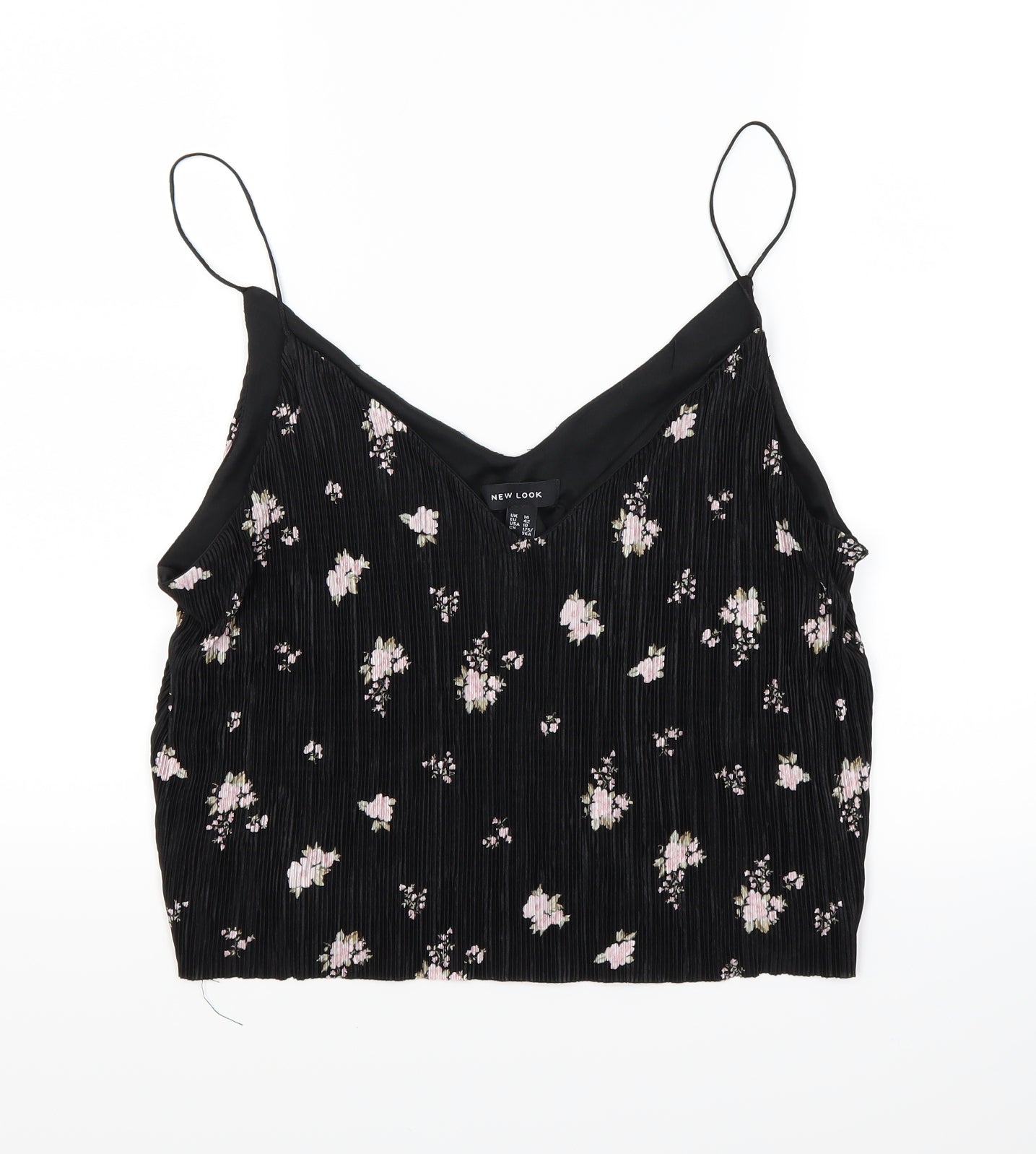 NEXT Womens Black Floral  Camisole Blouse Size 14