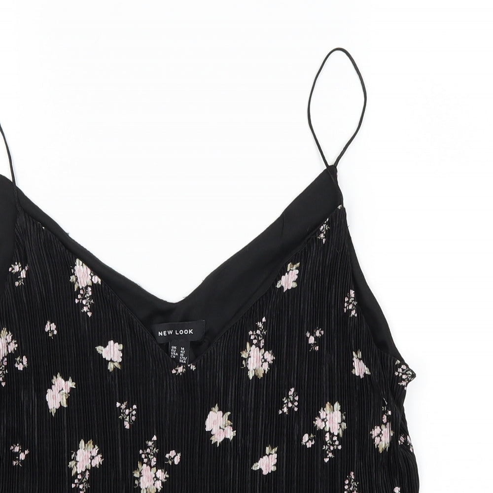 NEXT Womens Black Floral  Camisole Blouse Size 14