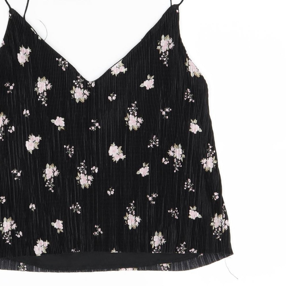 NEXT Womens Black Floral  Camisole Blouse Size 14