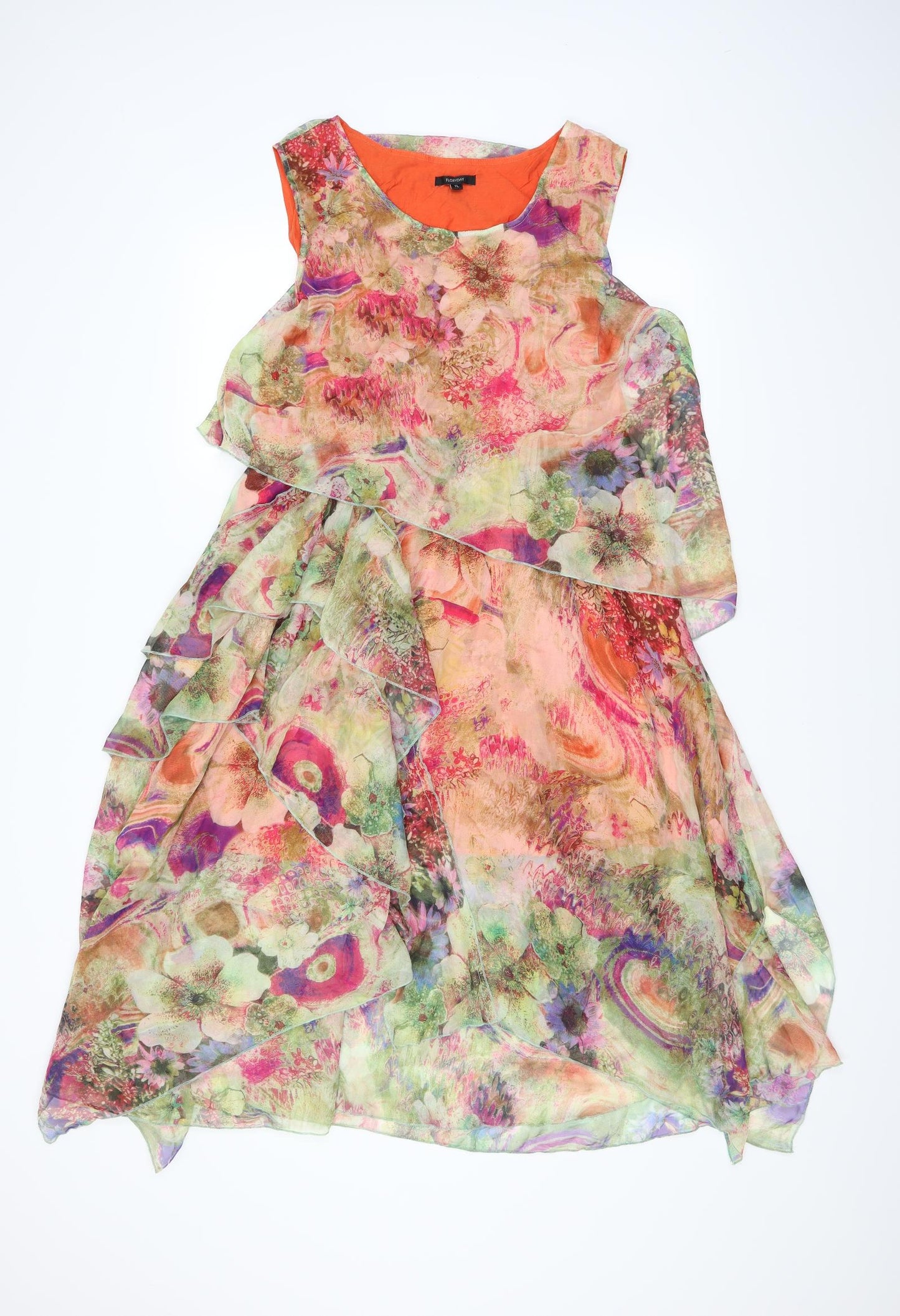 Floryday Womens Multicoloured Floral  Fit & Flare  Size XL