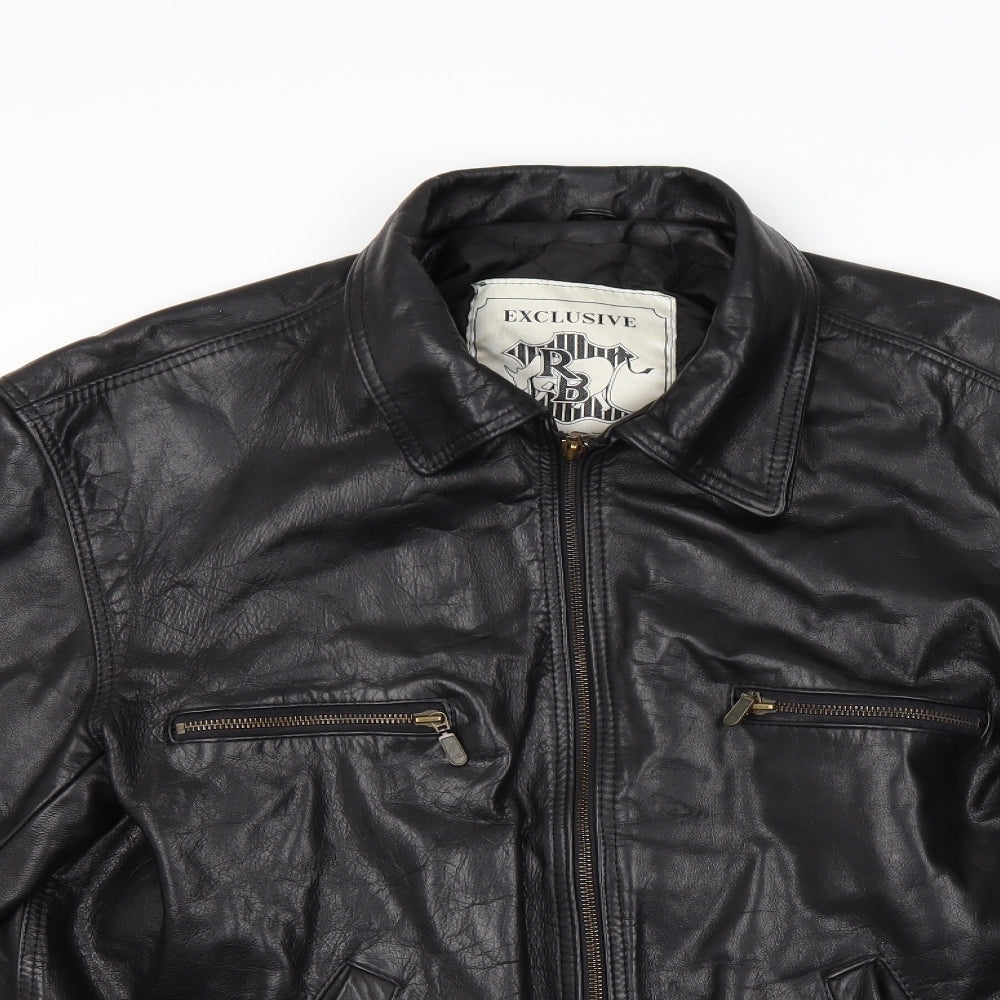 RB Mens Black   Anorak Coat Size XL