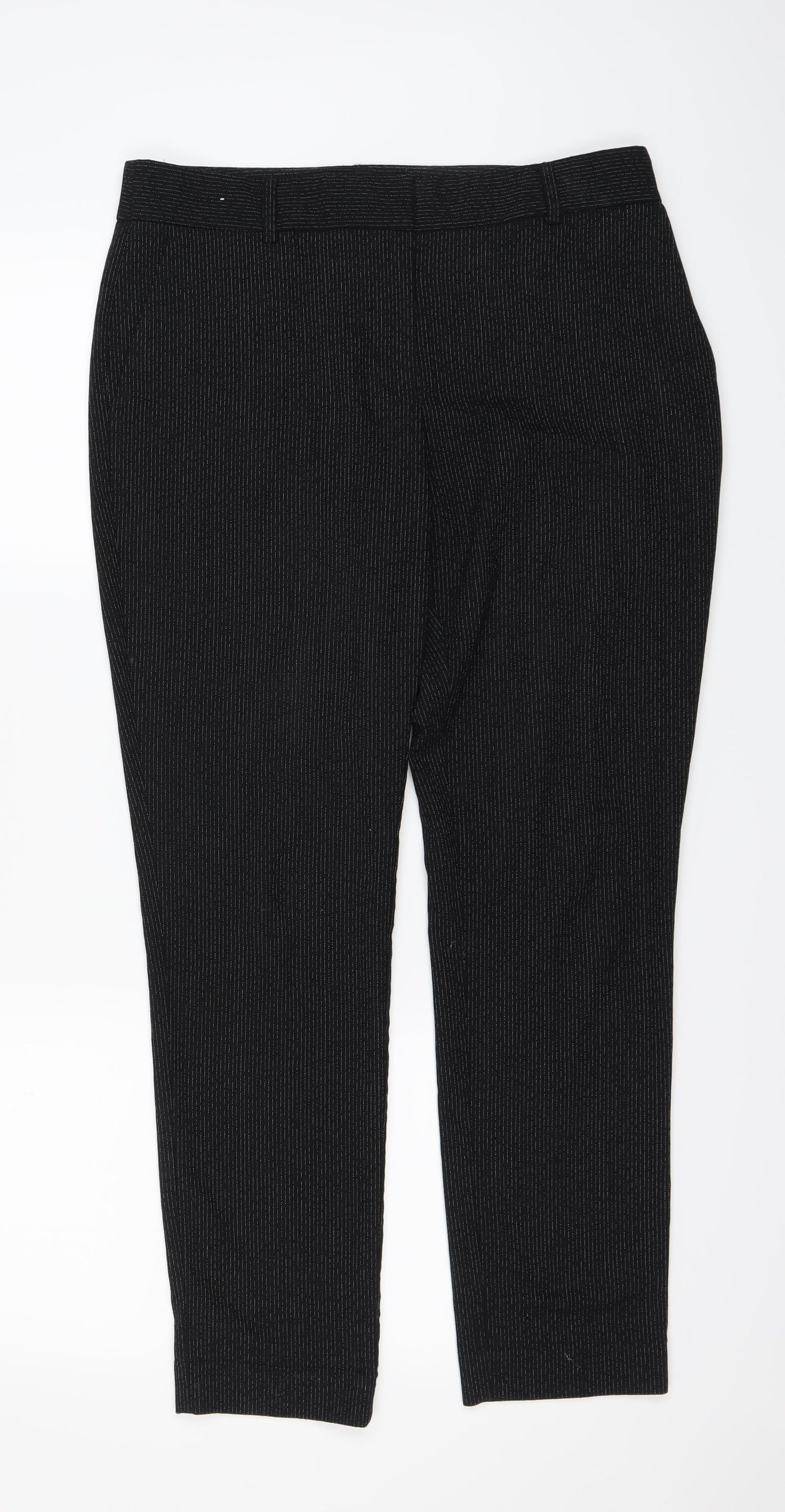 NEXT Womens Black   Trousers  Size 10 L28 in