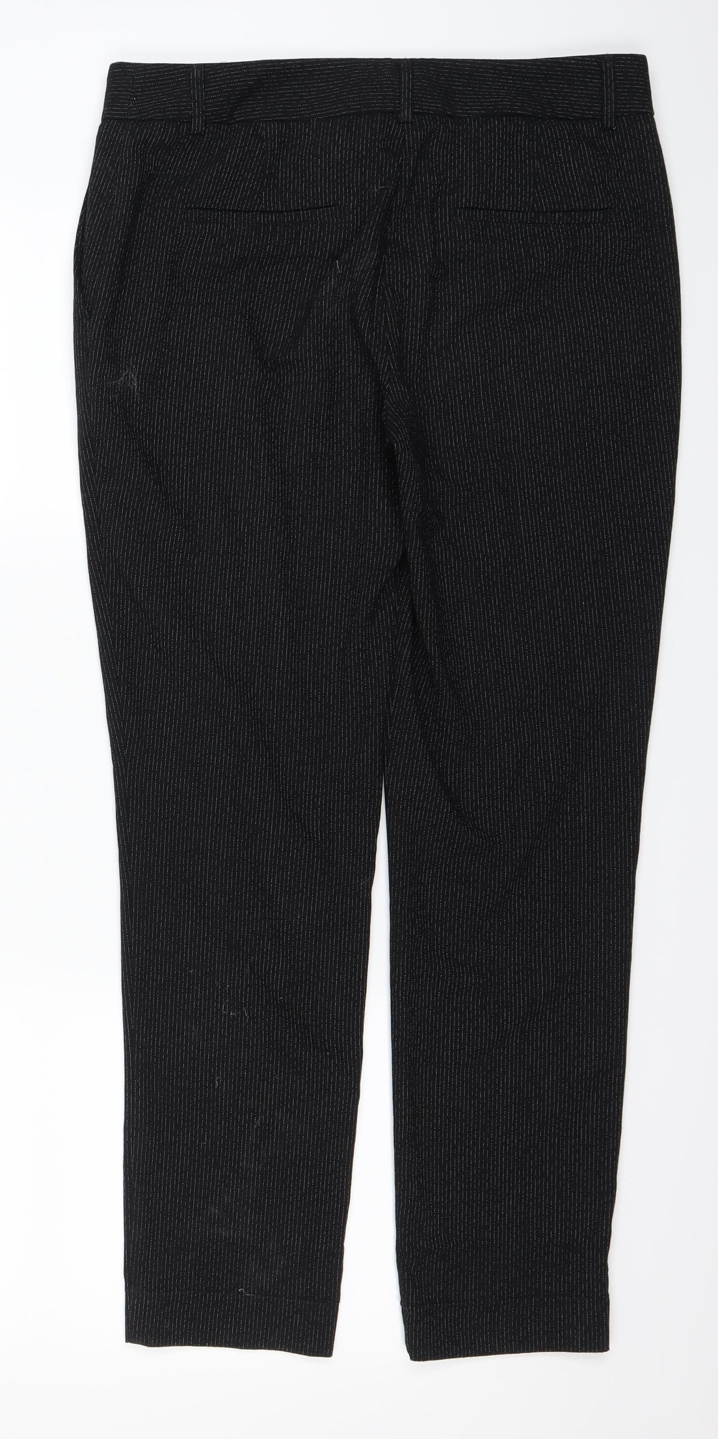 NEXT Womens Black   Trousers  Size 10 L28 in