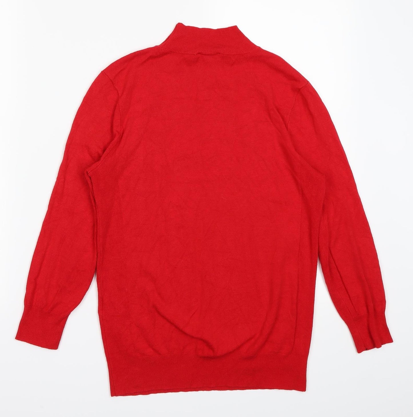 Warehouse Womens Red   Pullover Jumper Size 8