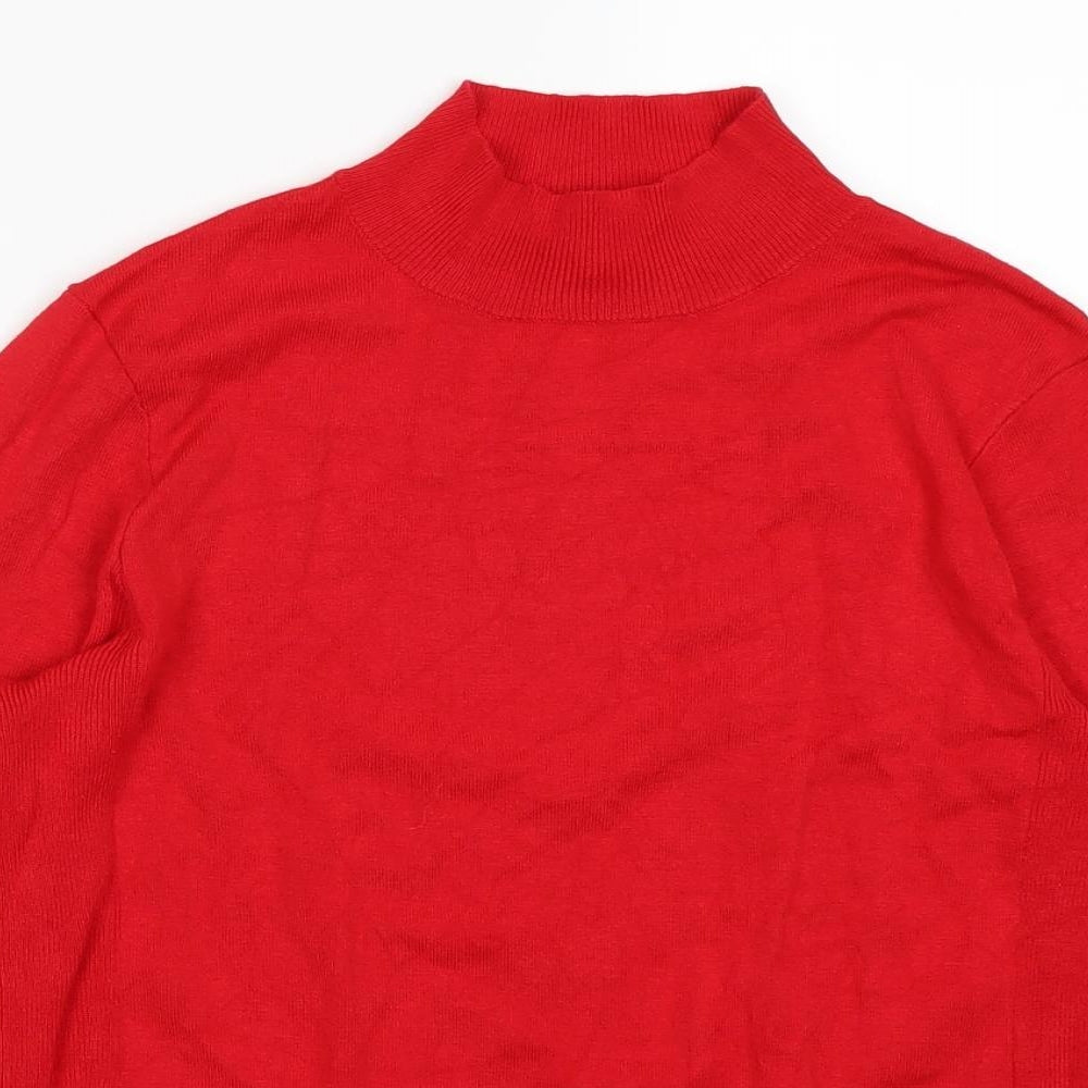 Warehouse Womens Red   Pullover Jumper Size 8
