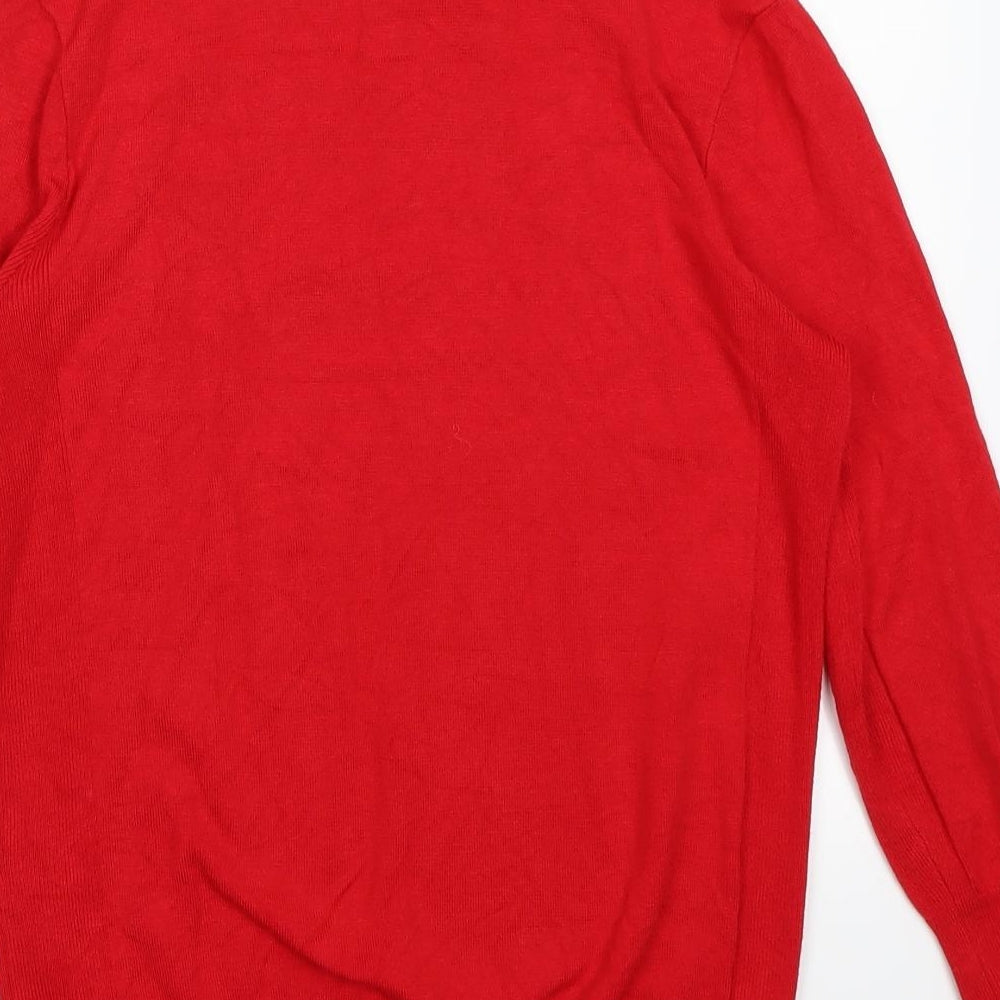 Warehouse Womens Red   Pullover Jumper Size 8