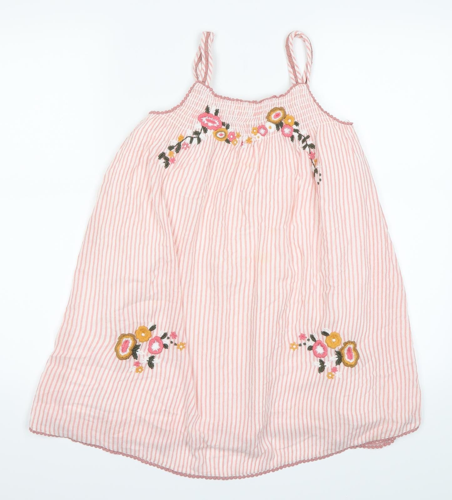 George Girls Pink Striped  A-Line  Size 8-9 Years