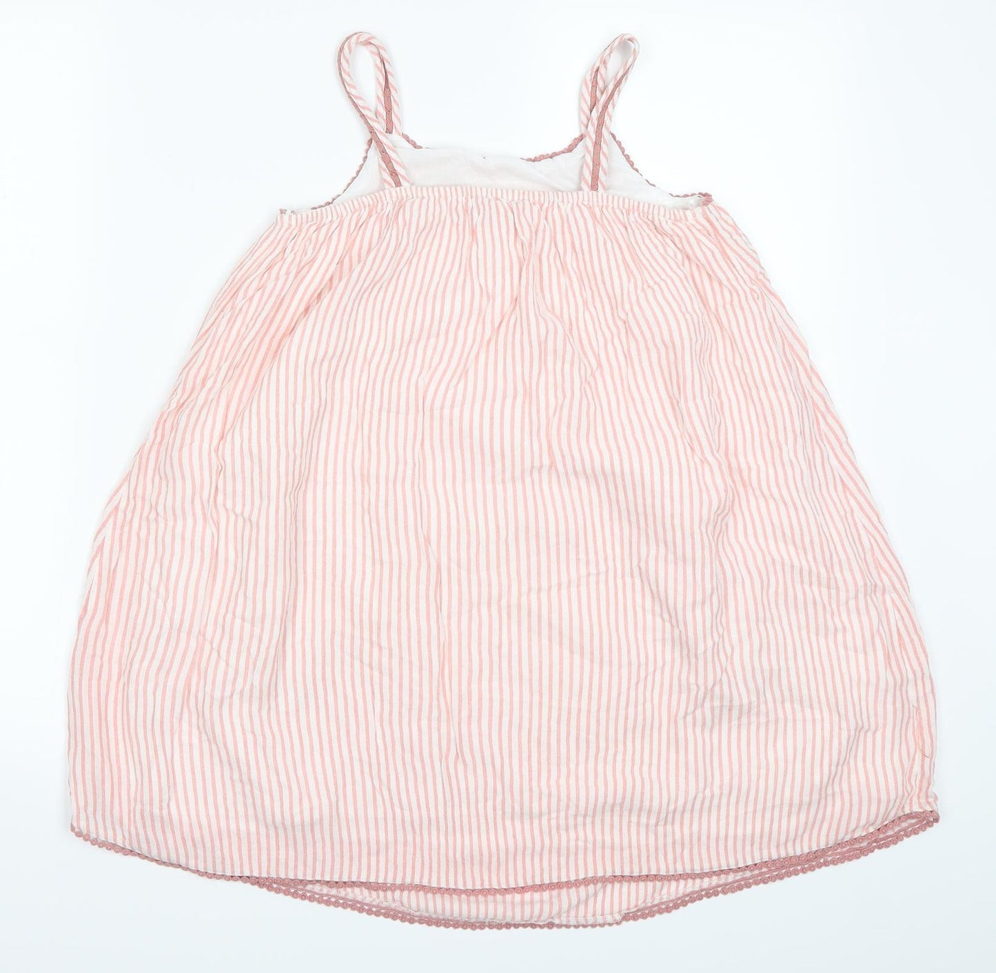 George Girls Pink Striped  A-Line  Size 8-9 Years