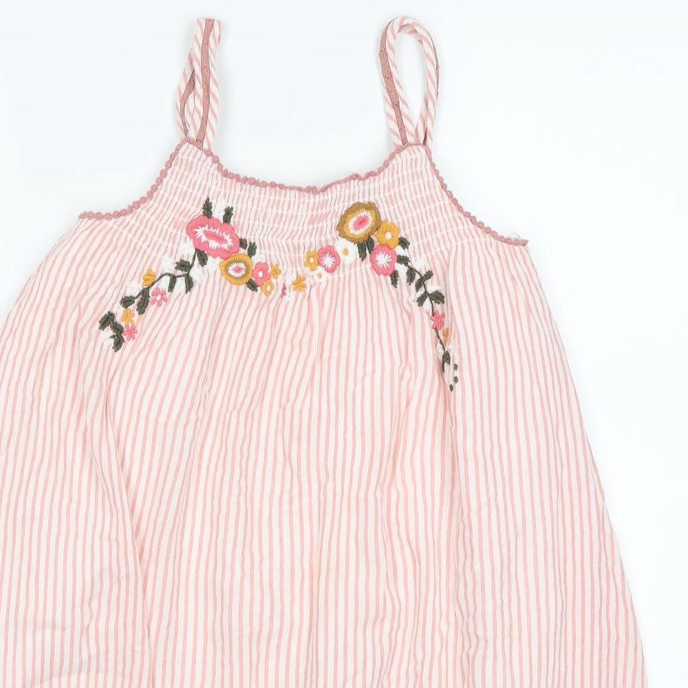 George Girls Pink Striped  A-Line  Size 8-9 Years