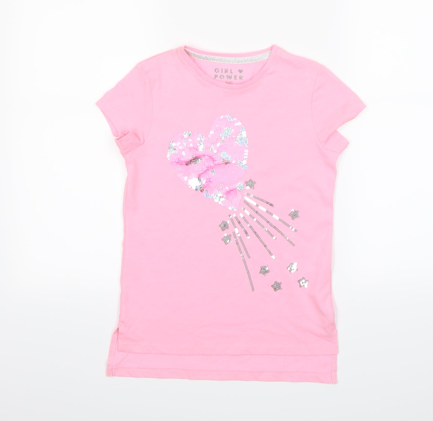 F&F Girls Pink   Basic T-Shirt Size 9-10 Years
