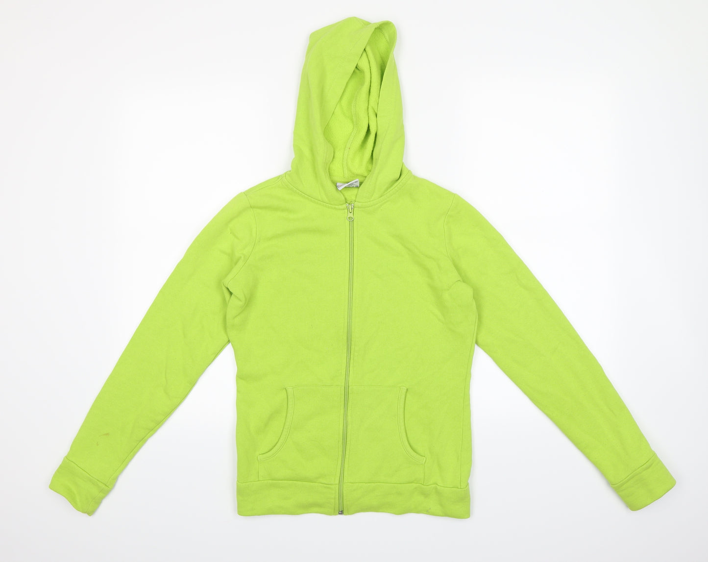 US Basic Womens Green   Full Zip Hoodie Size S