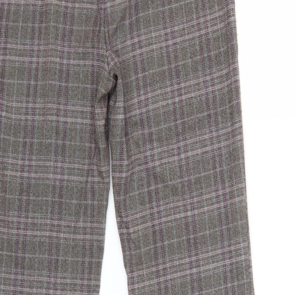 F&F Girls Grey Check   Trousers Size 12-13 Years