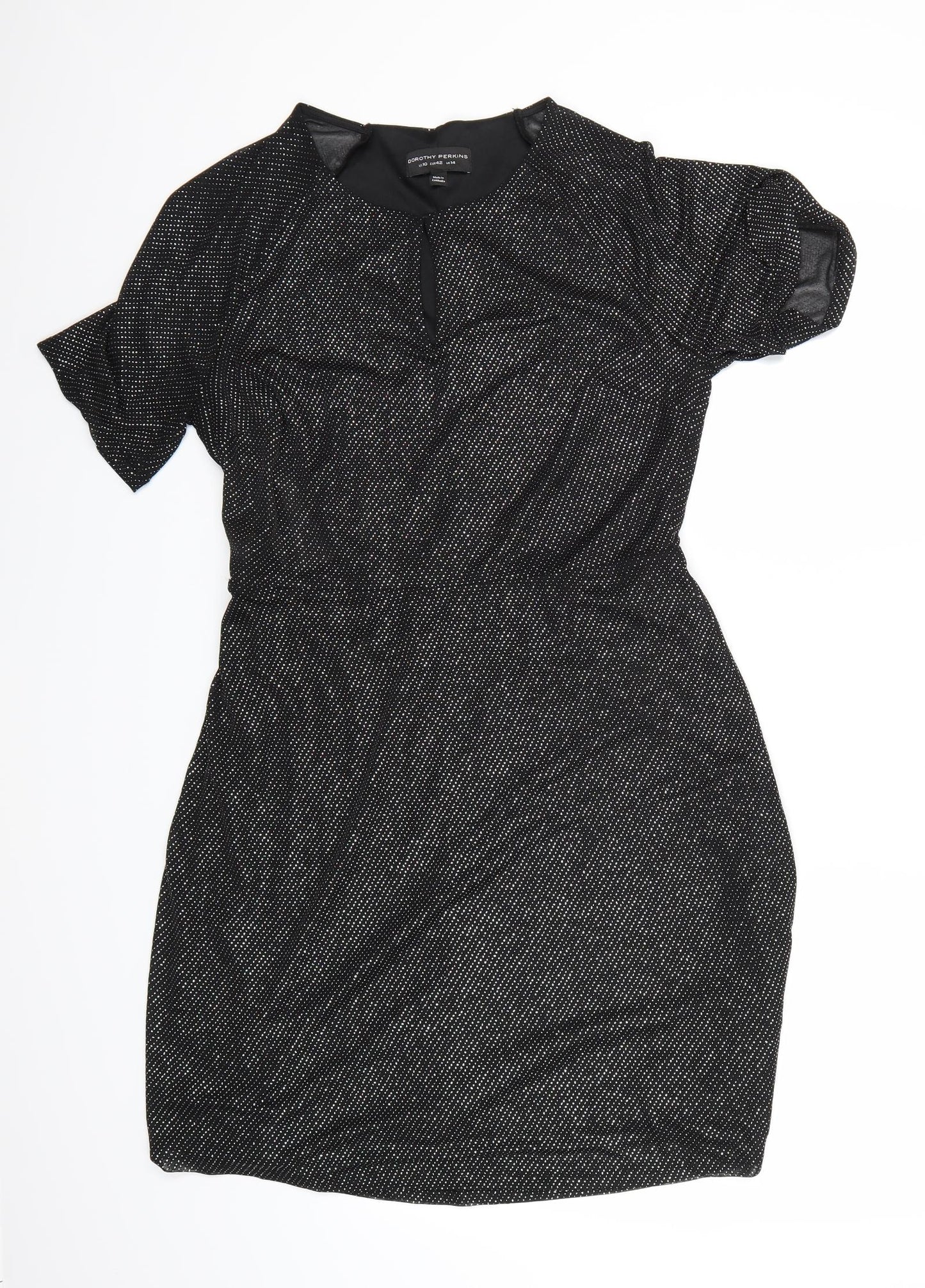 Dorothy Perkins Womens Black   A-Line  Size 14