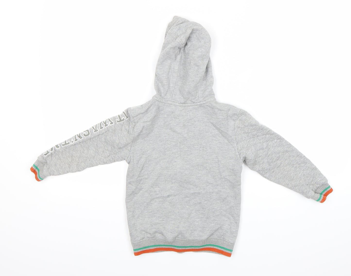 George Boys Grey   Full Zip Hoodie Size 4-5 Years