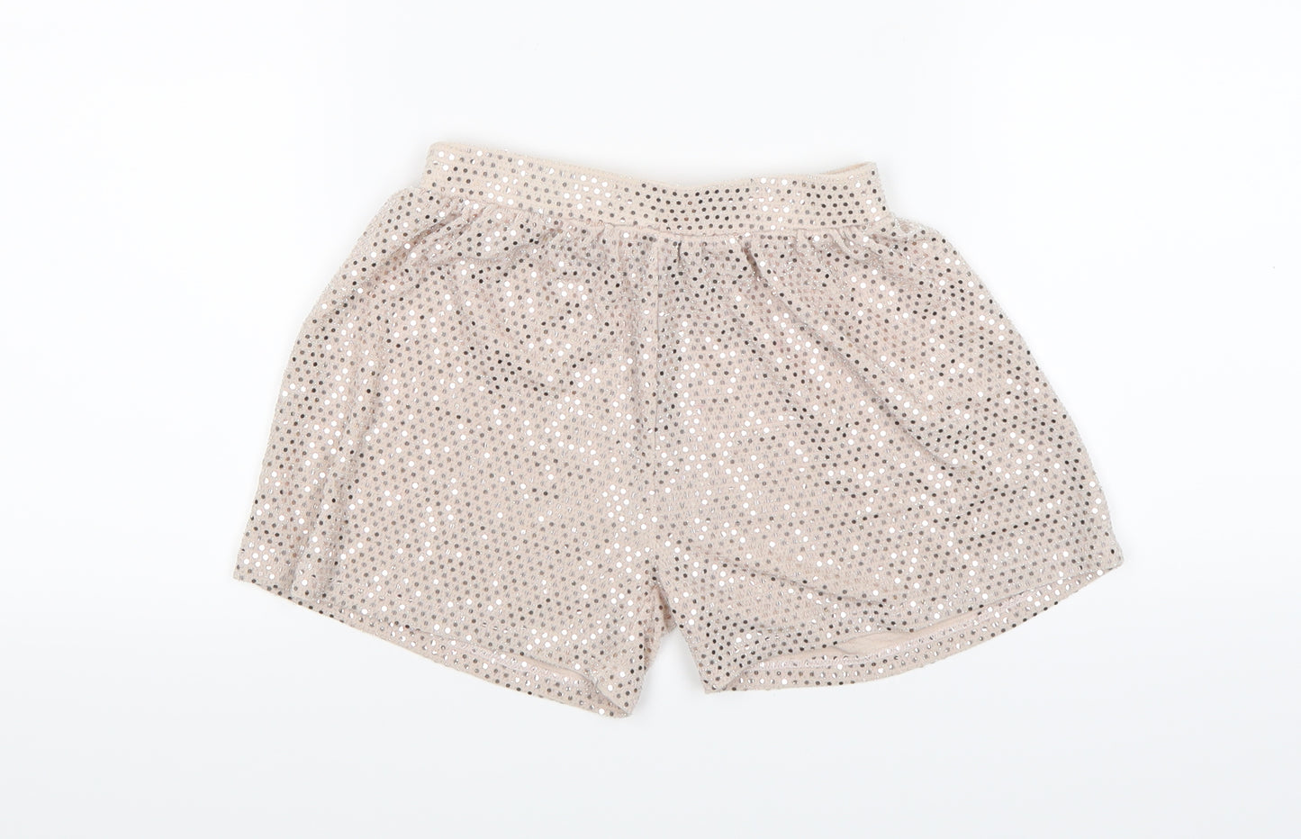TU Girls Gold   Hot Pants Shorts Size 4-5 Years