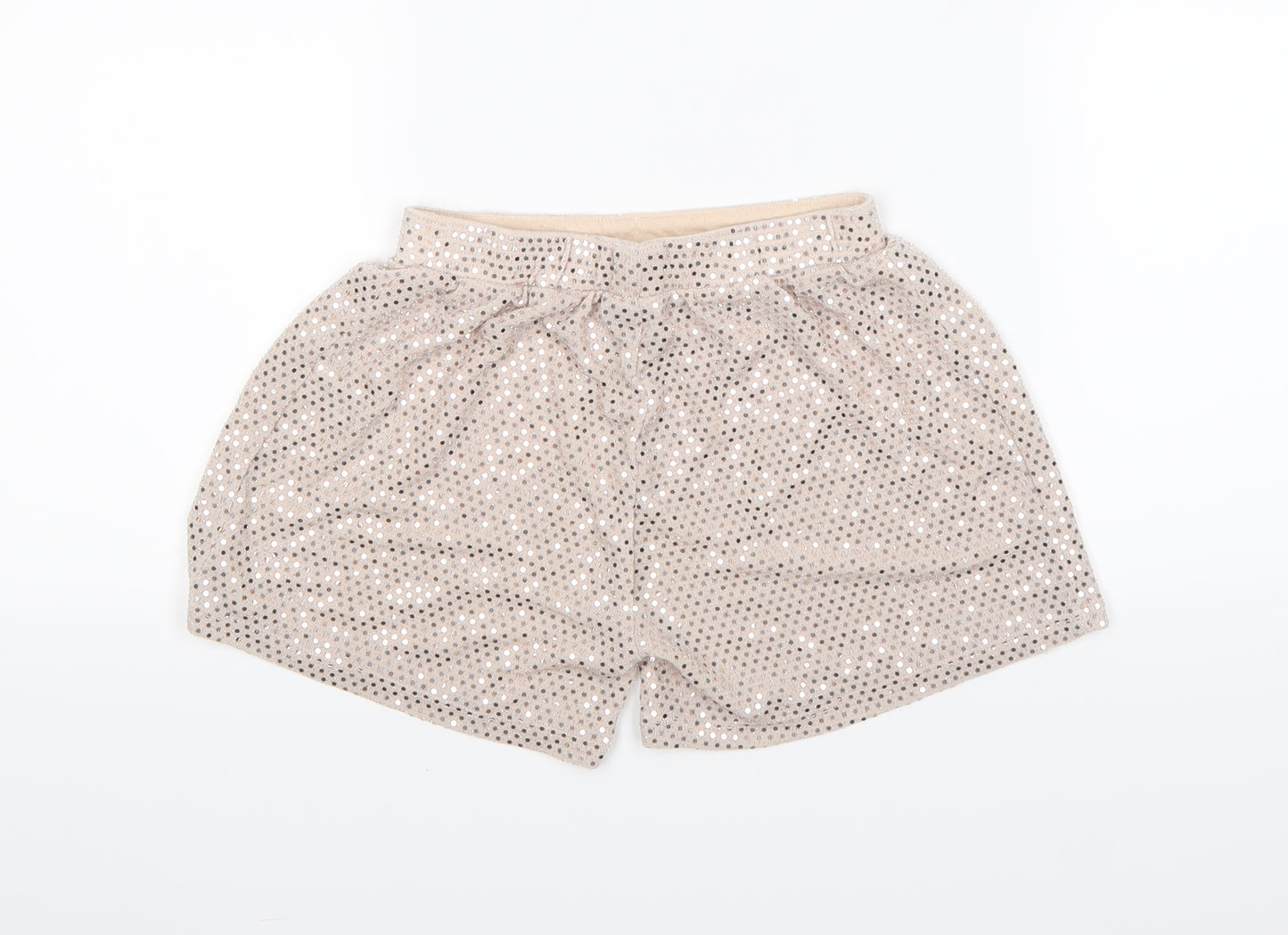 TU Girls Gold   Hot Pants Shorts Size 4-5 Years