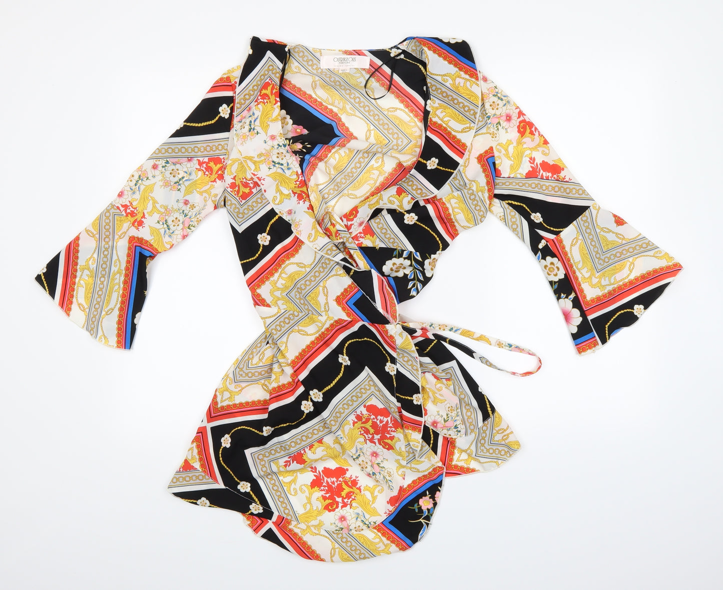 Outrageous Fortune Womens Multicoloured Floral  Wrap Dress  Size 10