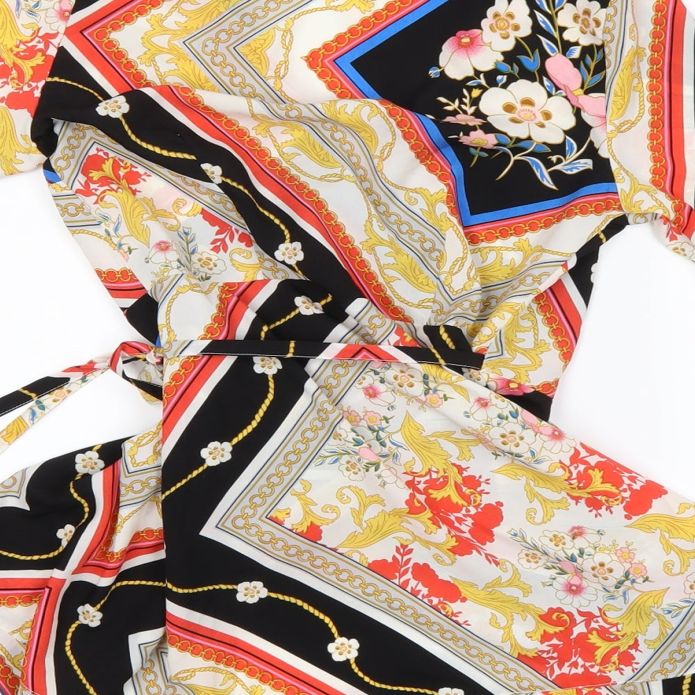 Outrageous Fortune Womens Multicoloured Floral  Wrap Dress  Size 10
