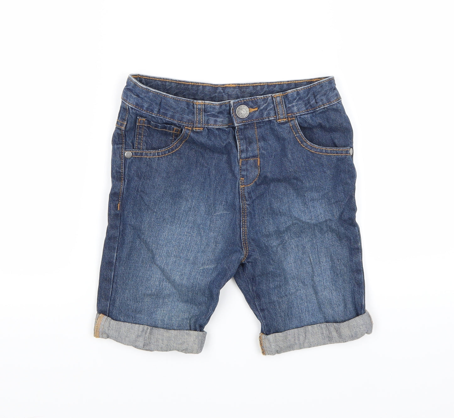 George Boys Blue  Denim Bermuda Shorts Size 5-6 Years