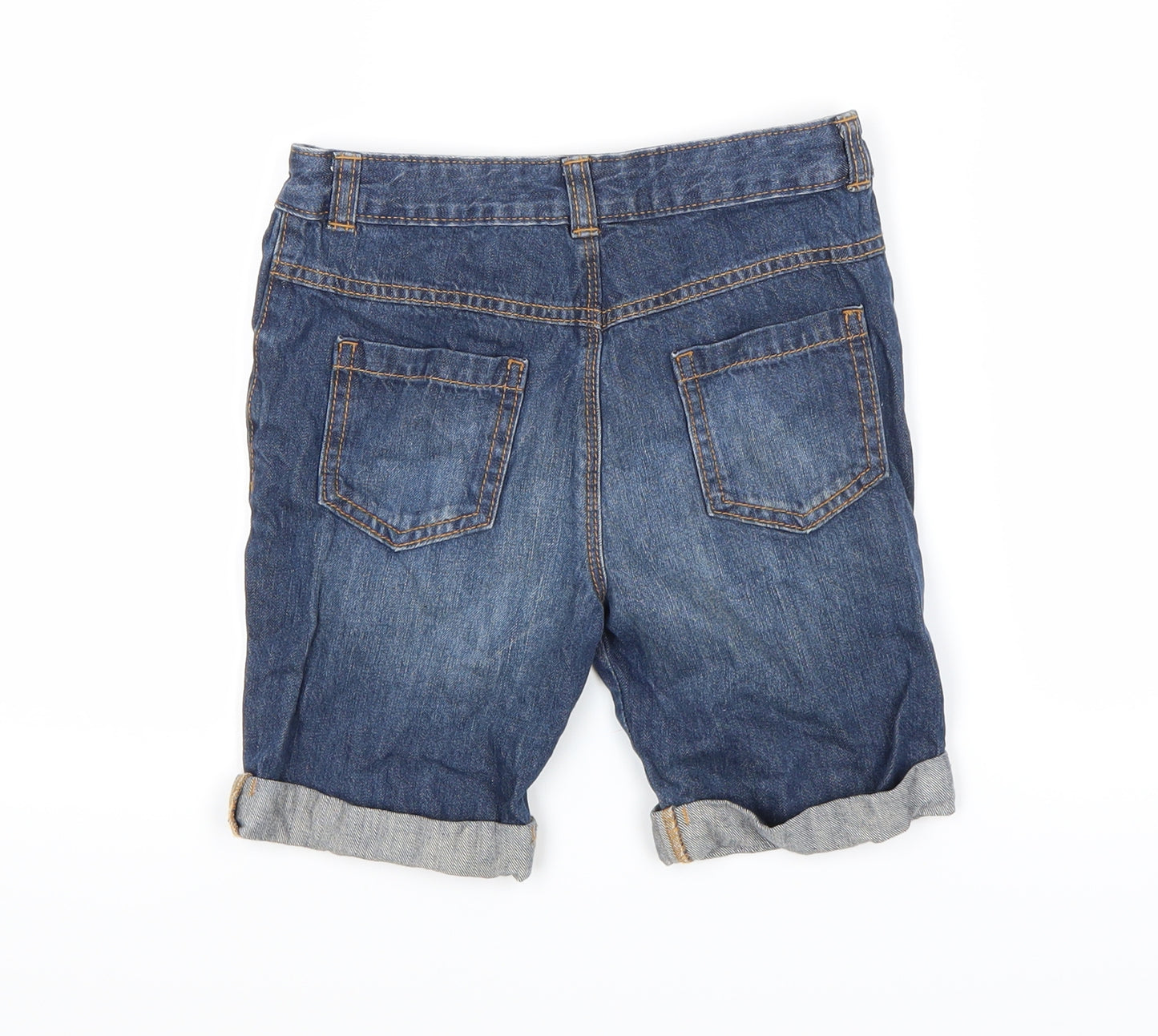 George Boys Blue  Denim Bermuda Shorts Size 5-6 Years