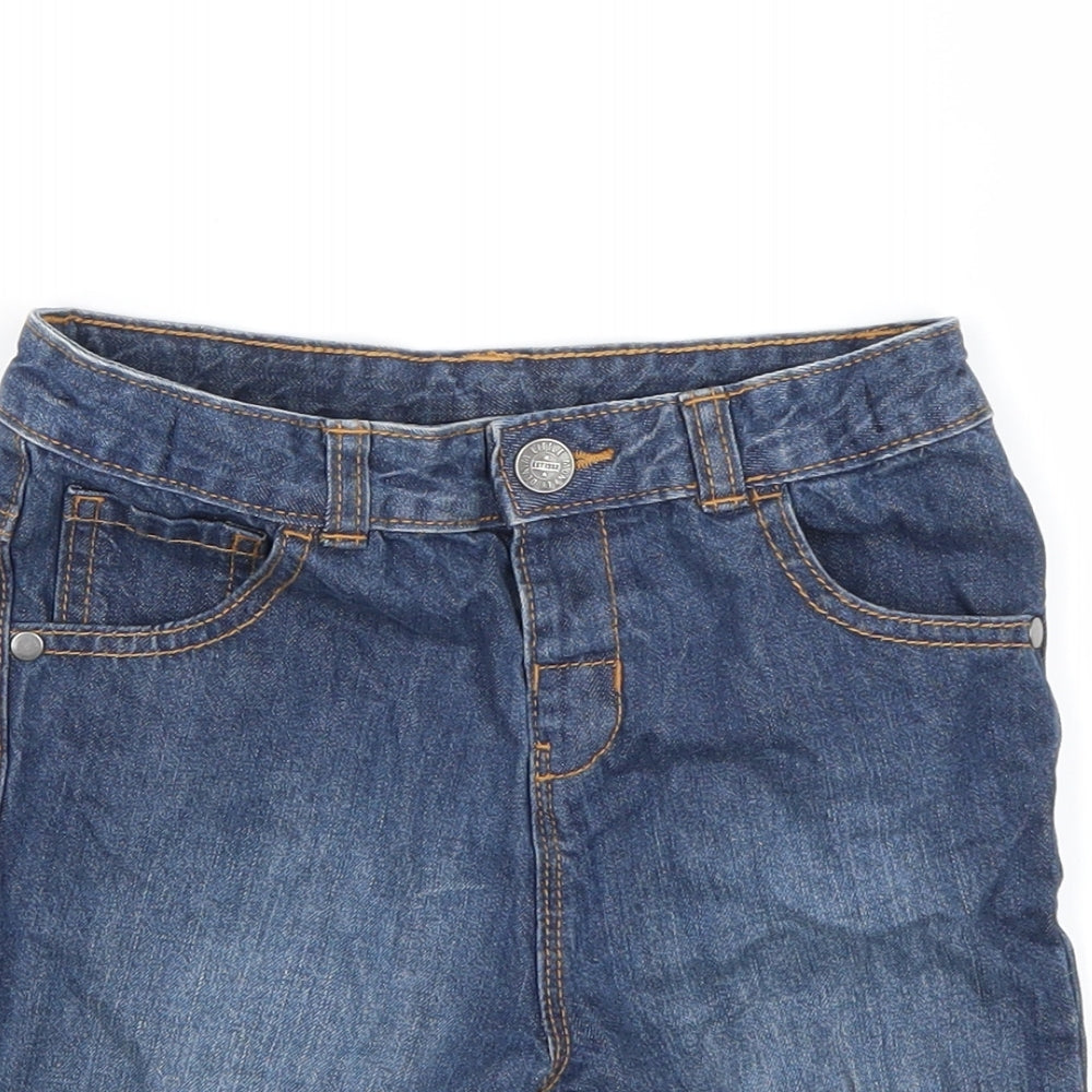 George Boys Blue  Denim Bermuda Shorts Size 5-6 Years