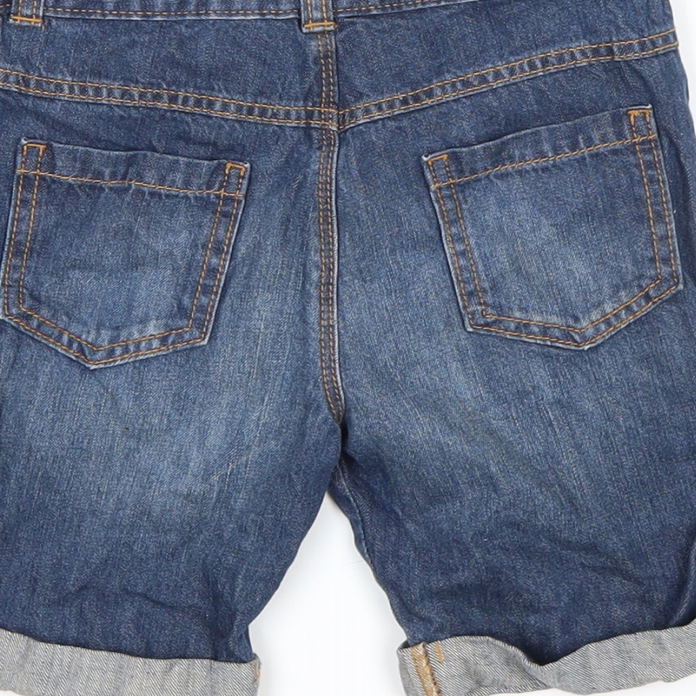 George Boys Blue  Denim Bermuda Shorts Size 5-6 Years