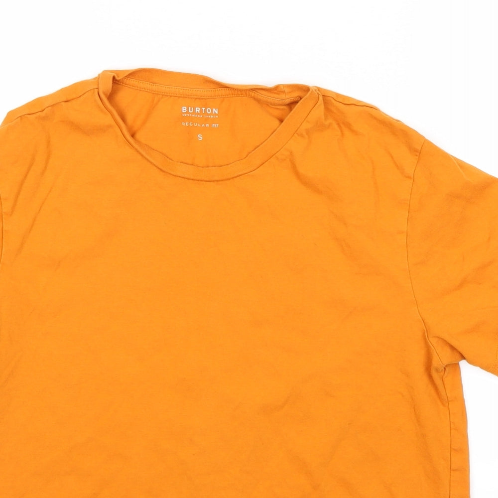 Burotn Mens Orange    T-Shirt Size S