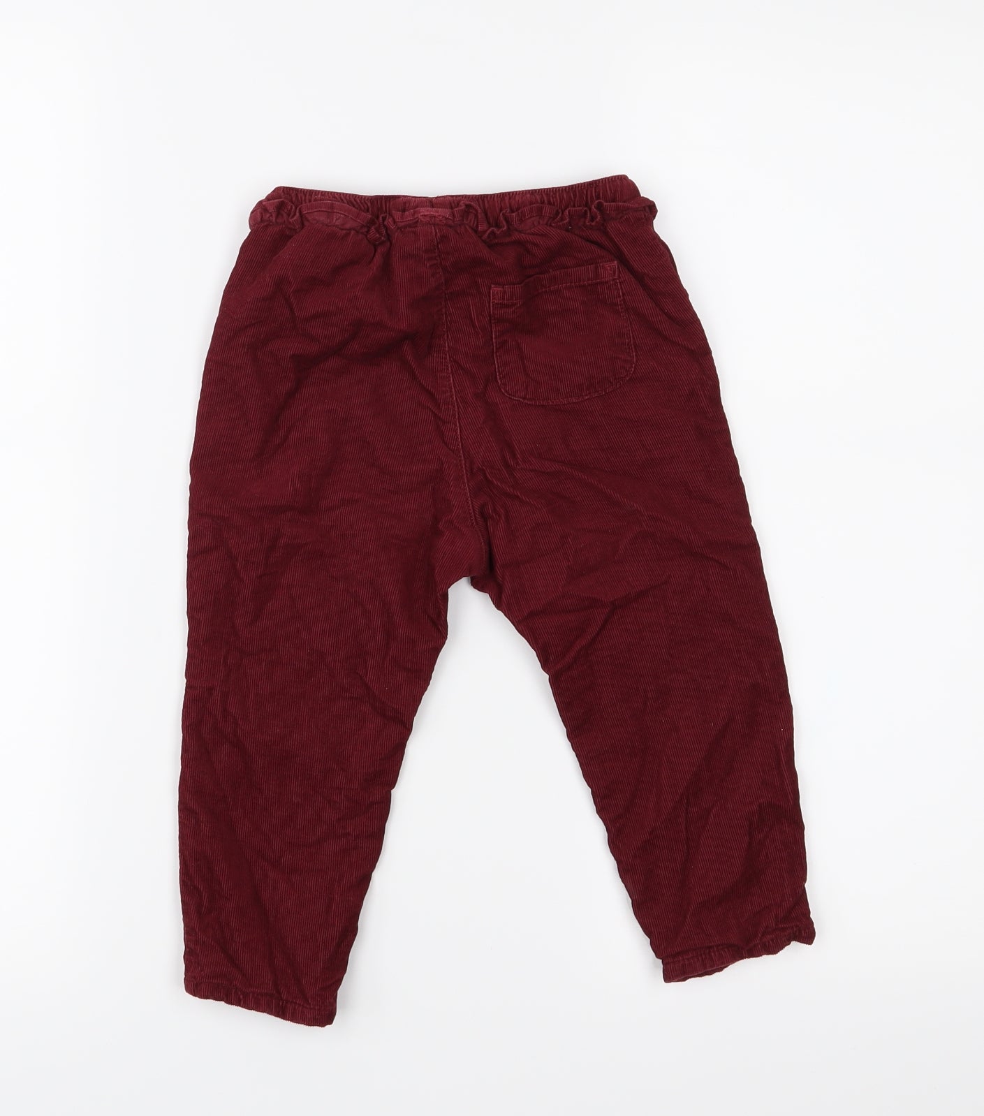H&M Boys Red  Corduroy Jogger Trousers Size 18 Months