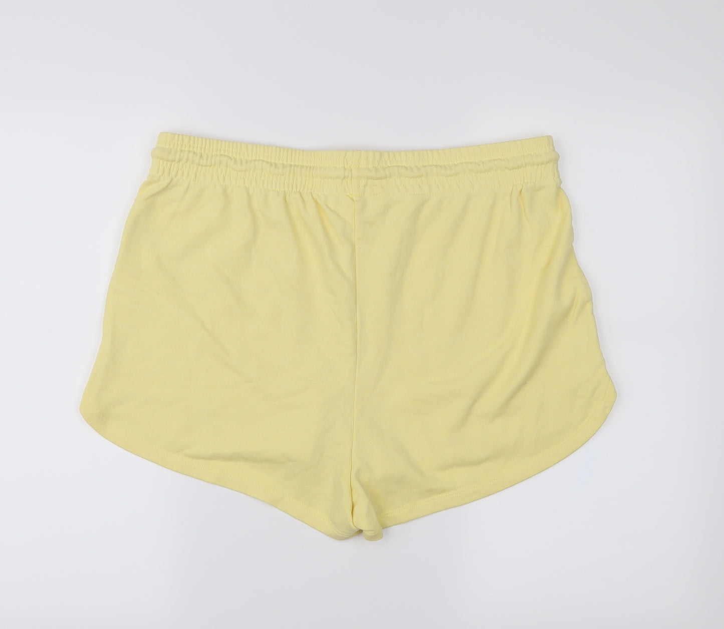 H&M Womens Yellow   Sweat Shorts Size L