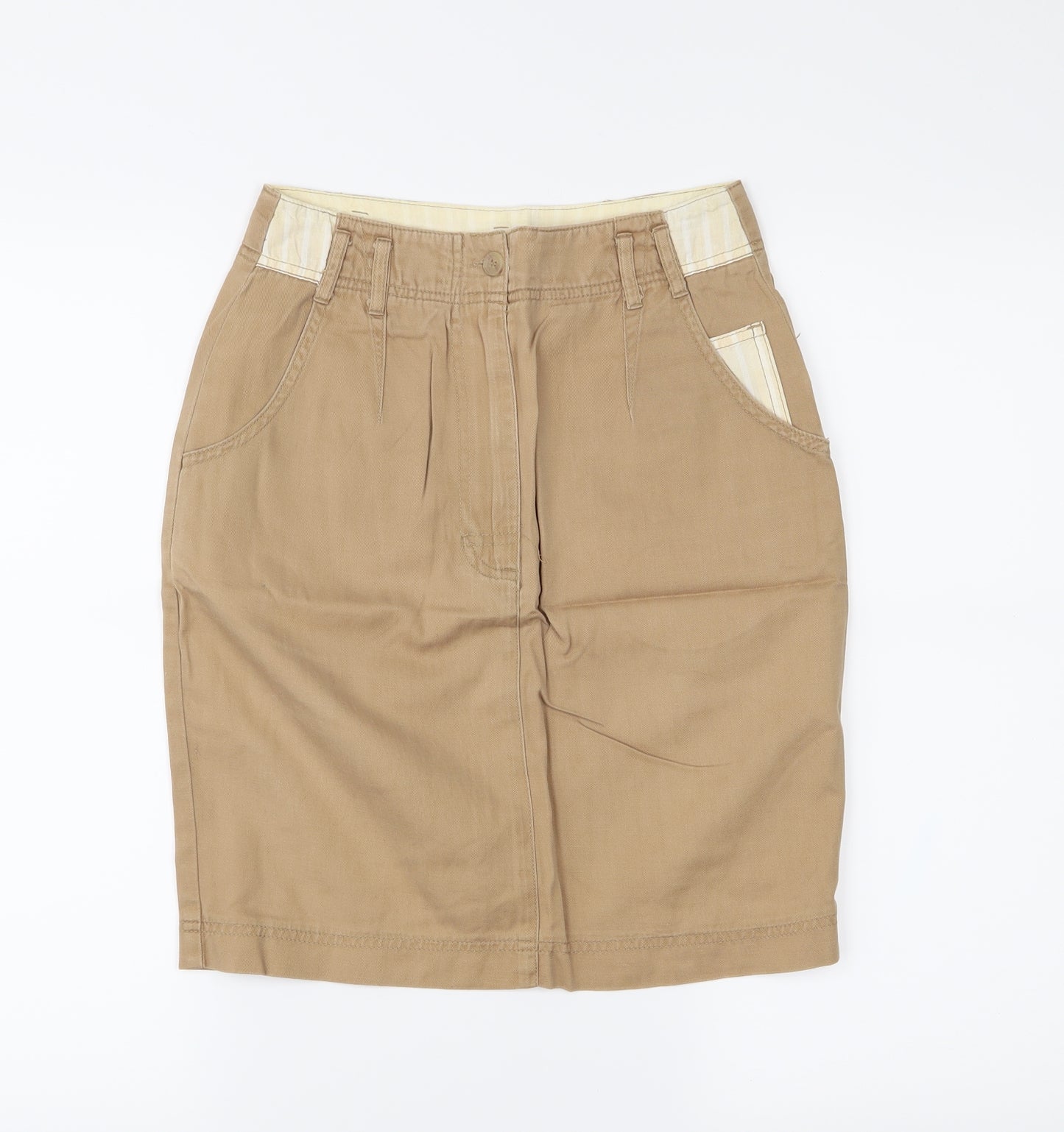 DASH Womens Beige   Straight & Pencil Skirt Size XS