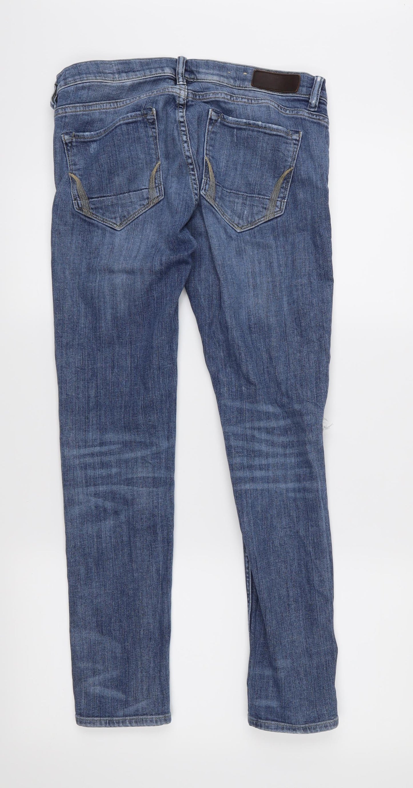AllSaints Womens Blue   Skinny Jeans Size S L26 in