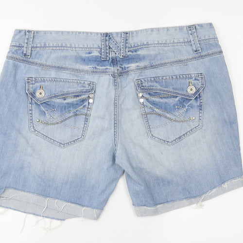 House of Denim Womens Blue   Boyfriend Shorts Size 18
