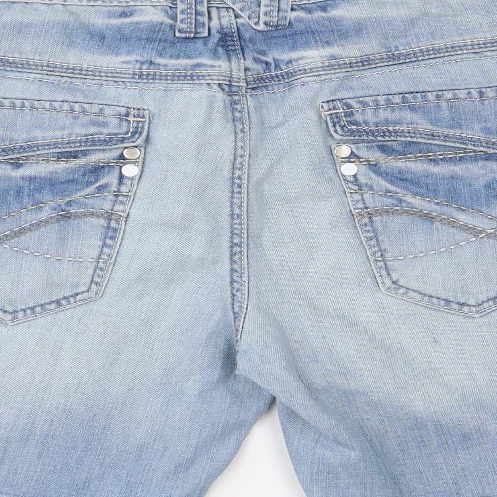 House of Denim Womens Blue   Boyfriend Shorts Size 18