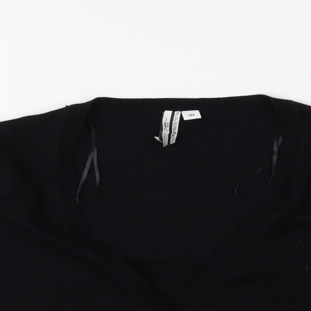 New Look Womens Black   Cardigan Jumper Size 18