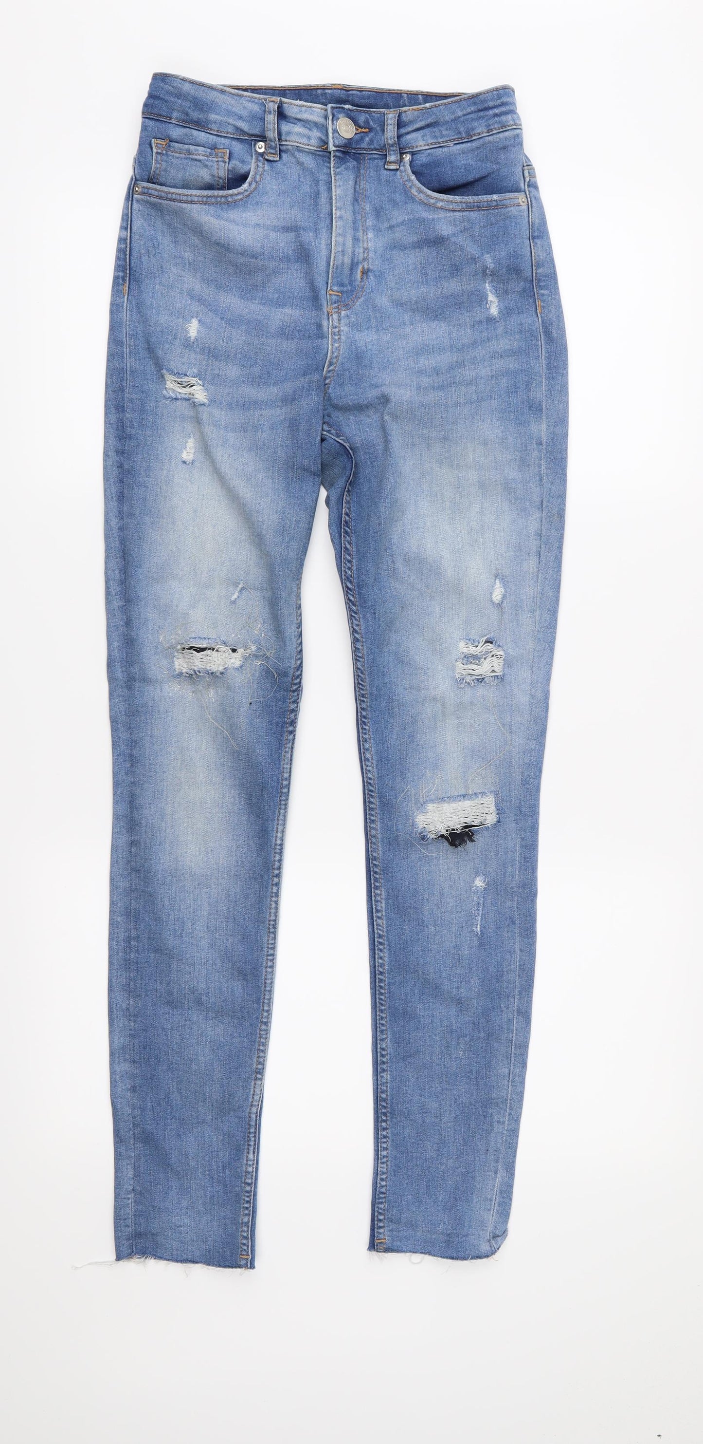 H&M Womens Blue   Skinny Jeans Size 10 L29 in