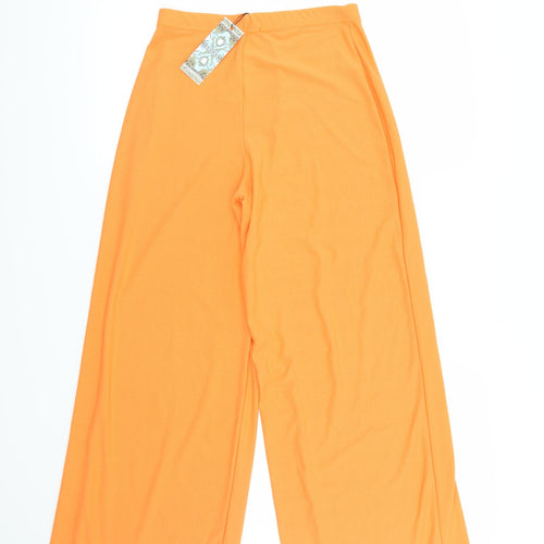 Boohoo Womens Orange   Trousers  Size 10 L30 in - co-ord set