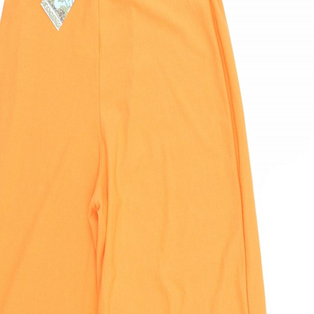 Boohoo Womens Orange   Trousers  Size 10 L30 in - co-ord set